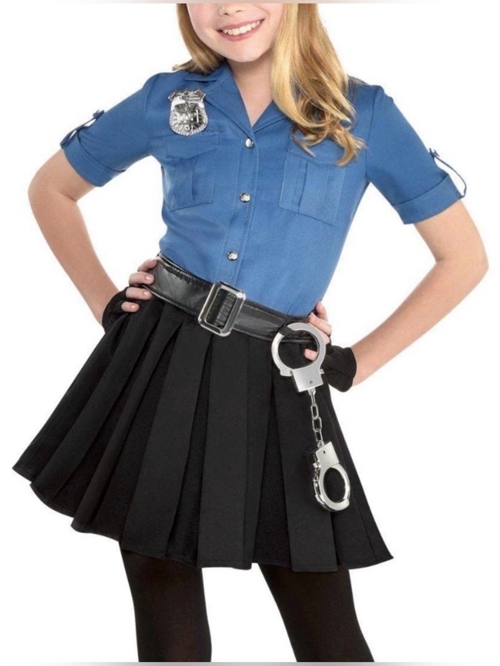 Girls Halloween Costume Cop Cutie (Size: Large 12-14)